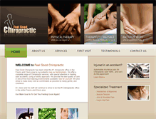 Tablet Screenshot of feelgoodchiropractic.com